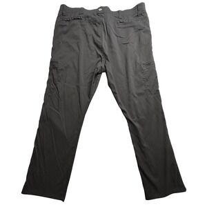 Wrangler Mens Cargo Pants 42x30 Black Tactical Outdoor Workwear Utility
